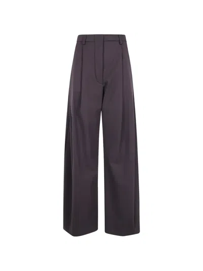 The Latest Pleated Wide-leg Trousers In Black