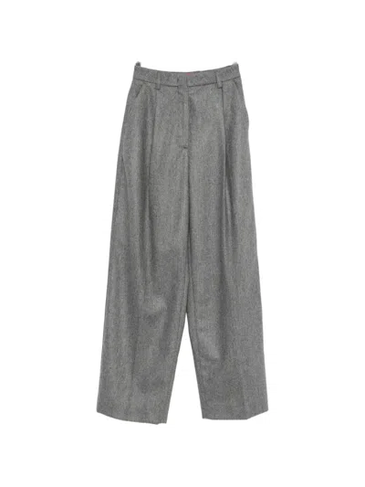 The Latest Pleated Wide-leg Trousers In Green