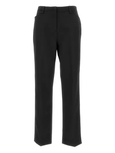 The Latest High Waist Trousers With Loose Legs And Functional Pockets In Black