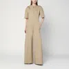 The Latest Sand Coloured Palazzo Jumpsuit In In Neutral