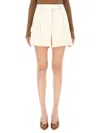 The Latest White Solid Shorts In Neutral