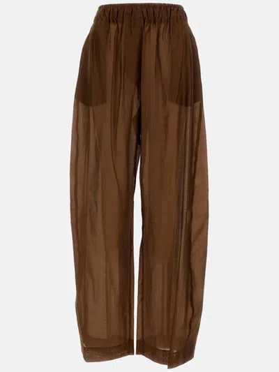 The Latest Silk Nylon Blend In Brown