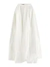 The Latest Cotton Long Skirt In White