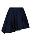 The Latest Poplin Asymmetric Skirt In Black