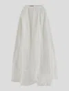The Latest Cotton Long Skirt In White
