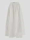 The Latest Cotton Long Skirt In White