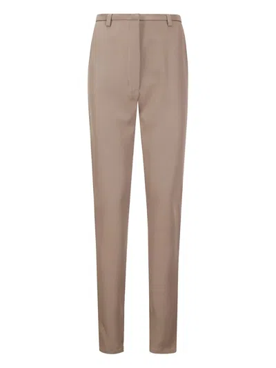 The Latest Slash-pocket Tailored Trousers In Brown