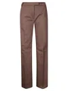 The Latest Straight Leg Trousers With Hidden Closure In Brown