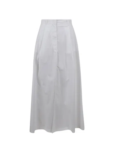 The Latest Straight Maxi Skirt In White