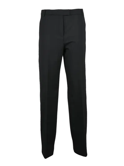 The Latest Straight-leg Trousers With Tailored Silhouette And Subtle Stretch In Black