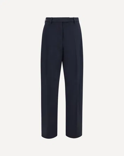 The Latest Straight-leg Wool-blend Pants In Blue