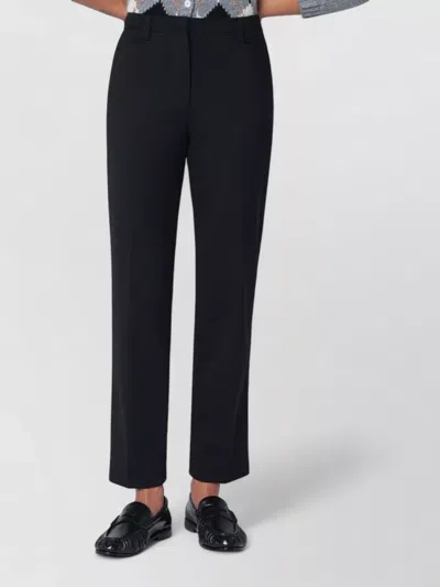 The Latest Tailored Pants Back Pockets Belt Loops In Black