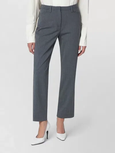The Latest Tailored Pants Belt Loops Pockets Buttons In Gray