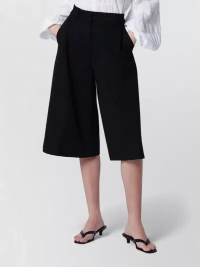 The Latest Tailored Shorts Back Pockets Belt Loops In Black
