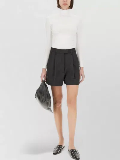 The Latest Tailored Shorts Bea Belt Loops Pockets In Black