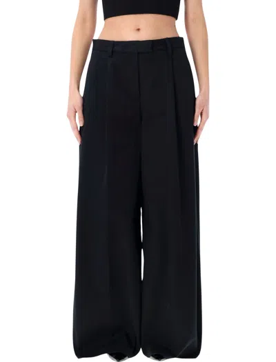 The Latest Tailored Wide-leg Trousers In Black