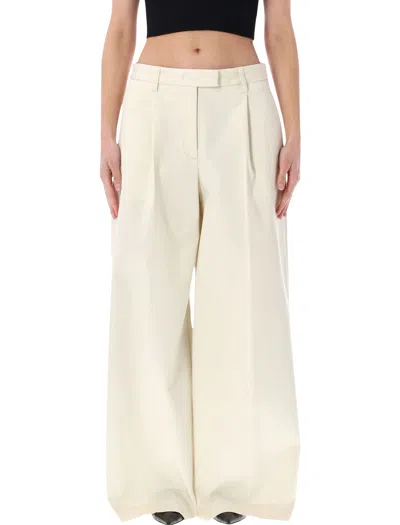 The Latest Deva Cotton Tailored Pants In White