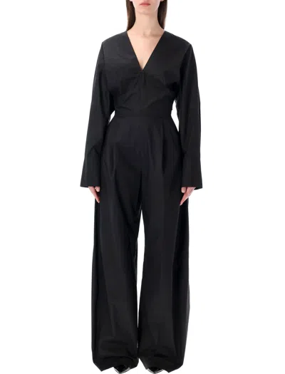 The Latest Drew Poplin Jumpsuit In Black