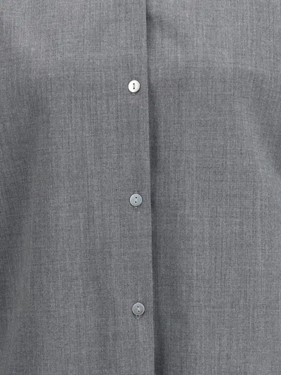 The Latest Thelatest Classic Collar Shirt In Gray