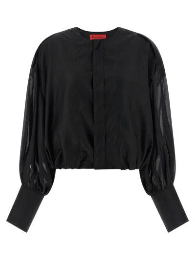 The Latest Thelatest 'diana' Blouse In Black