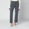 The Latest Thelatest Grey Wool-blend Trousers In Gray