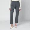 The Latest Thelatest Grey Wool-blend Trousers In Gray
