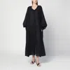 The Latest Thelatest Loose Black Dress In Cotton In Black