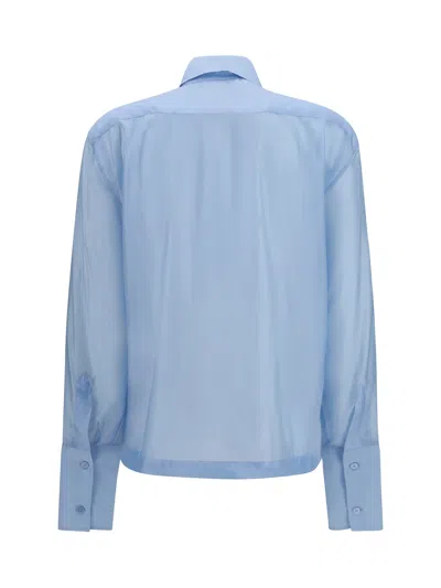 The Latest Thelatest Merino Wool Muslin Shirt In Blue