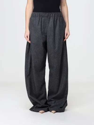 The Latest Thelatest Pants Woman Color Grey In Gray