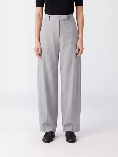 The Latest Thelatest Pants Woman Color White In Gray