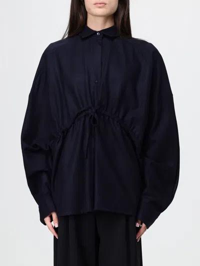 The Latest Thelatest Shirt Woman Color Blue In 蓝色