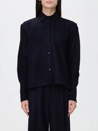 The Latest Thelatest Shirt Woman Color Blue In 蓝色