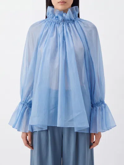 The Latest Thelatest Shirt Woman Color Blue In Multi