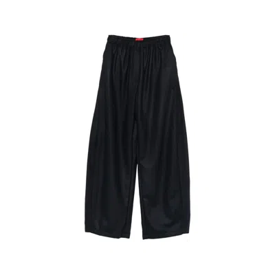 The Latest Thelatest Wide Leg Wool Blend Trousers In Yellow