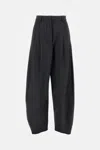 The Latest Tailored Wide Trousers With Pleats In Black