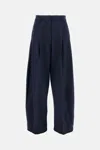 The Latest Wide Trousers With Side Pockets In Blue