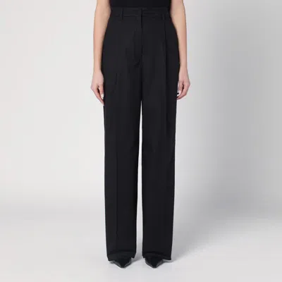 The Latest Wide Black Axel Trousers