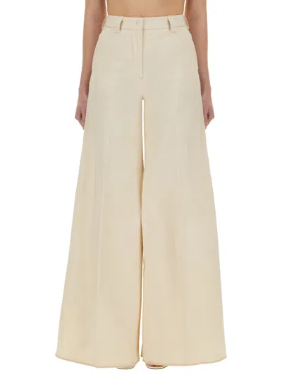 The Latest Wide Pant "alma" In Neutral