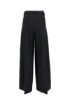 The Latest Wide Trousers With Classic Front Closure In Black