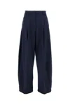 The Latest Wide Trousers With Side Pockets In Blue