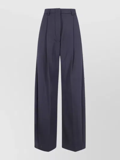 The Latest Wide-leg Suit Trousers In Blue