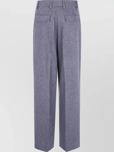 The Latest Wide-leg Tailored Trousers In Blue
