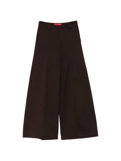 The Latest Wide-leg Tailored Trousers In Red