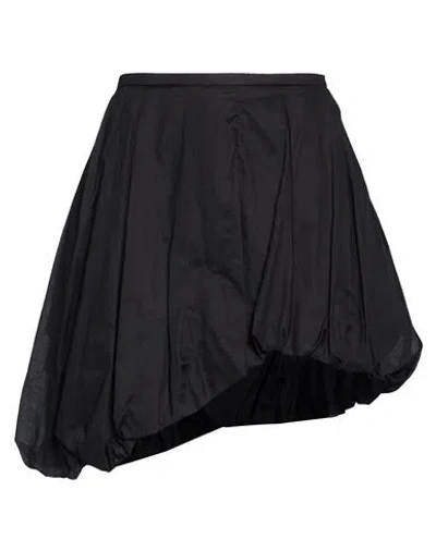 The Latest Woman Mini Skirt Black Size 6 Cotton, Tencel