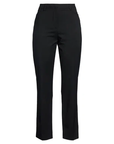 The Latest Woman Pants Black Size 10 Polyester, Virgin Wool, Elastane