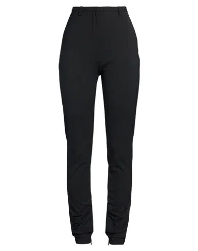 The Latest Woman Pants Black Size 4 Polyester, Virgin Wool, Elastane