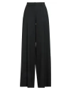 The Latest Woman Pants Black Size 6 Polyester, Virgin Wool, Elastane In Black