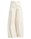The Latest Woman Pants Ivory Size 8 Cotton, Elastane