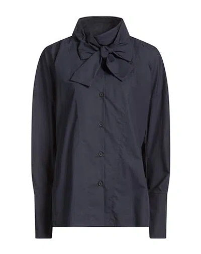 The Latest Woman Shirt Midnight Blue Size L Cotton