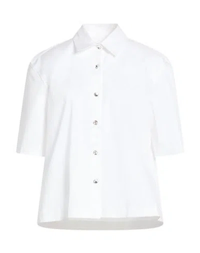 The Latest Woman Shirt White Size S Cotton, Elastane
